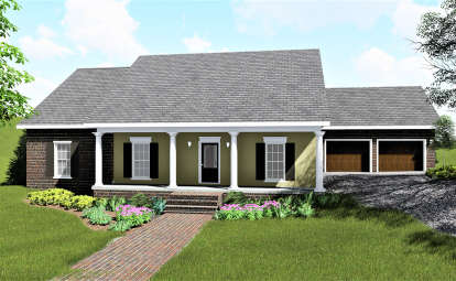 Country House Plan #1776-00036 Elevation Photo