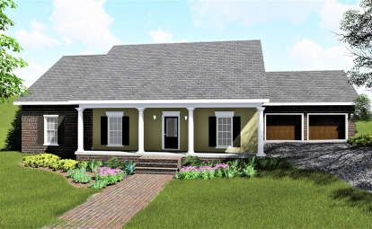 4 Bed, 2 Bath, 1729 Square Foot House Plan - #1776-00036
