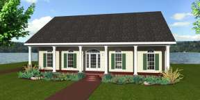 Country House Plan #1776-00037 Elevation Photo