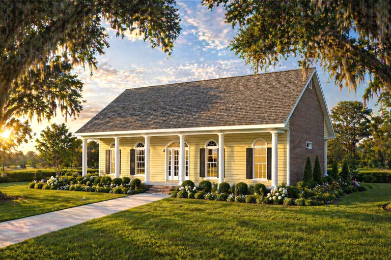 House Plan House Plan #9423 Angled Front Elevation