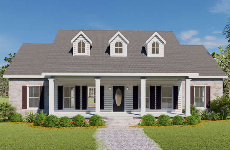 Country House Plan #1776-00039 Elevation Photo