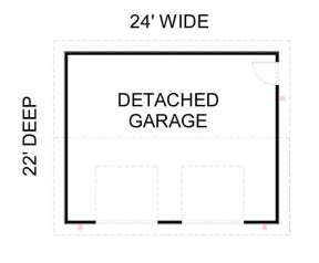 Detached Garage for House Plan #1776-00039