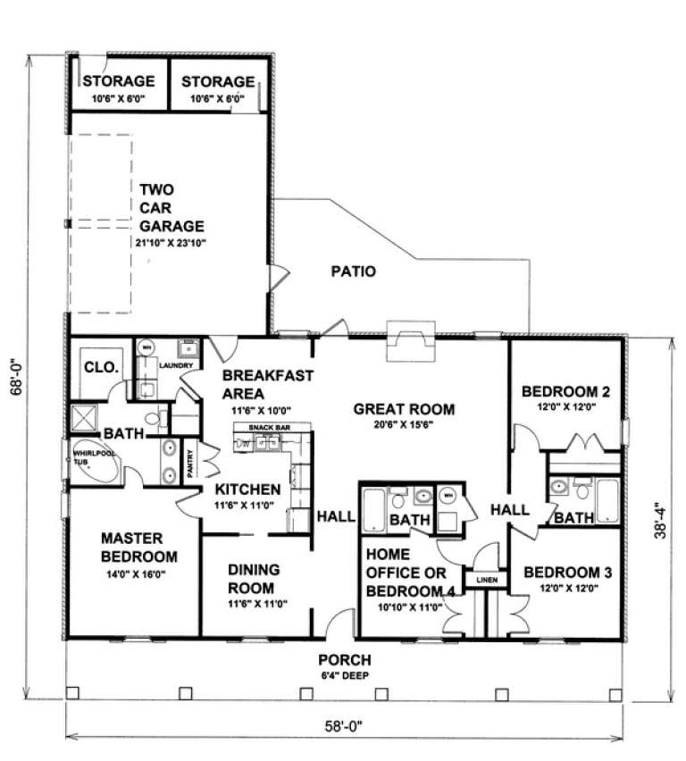 House Plan House Plan #9426 Drawing 1