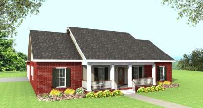 Southern House Plan #1776-00042 Elevation Photo