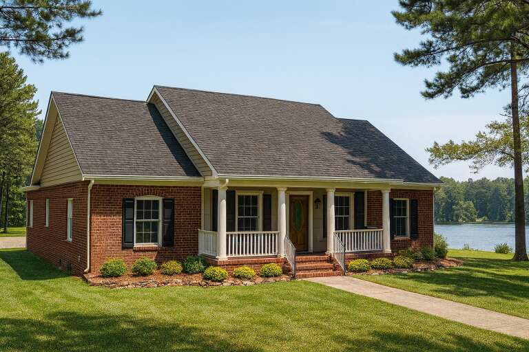 House Plan House Plan #9428 Angled Front Elevation