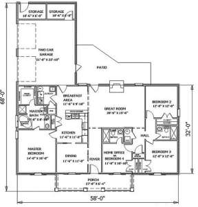 Floorplan 1 for House Plan #1776-00042