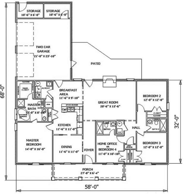 House Plan House Plan #9428 Drawing 1