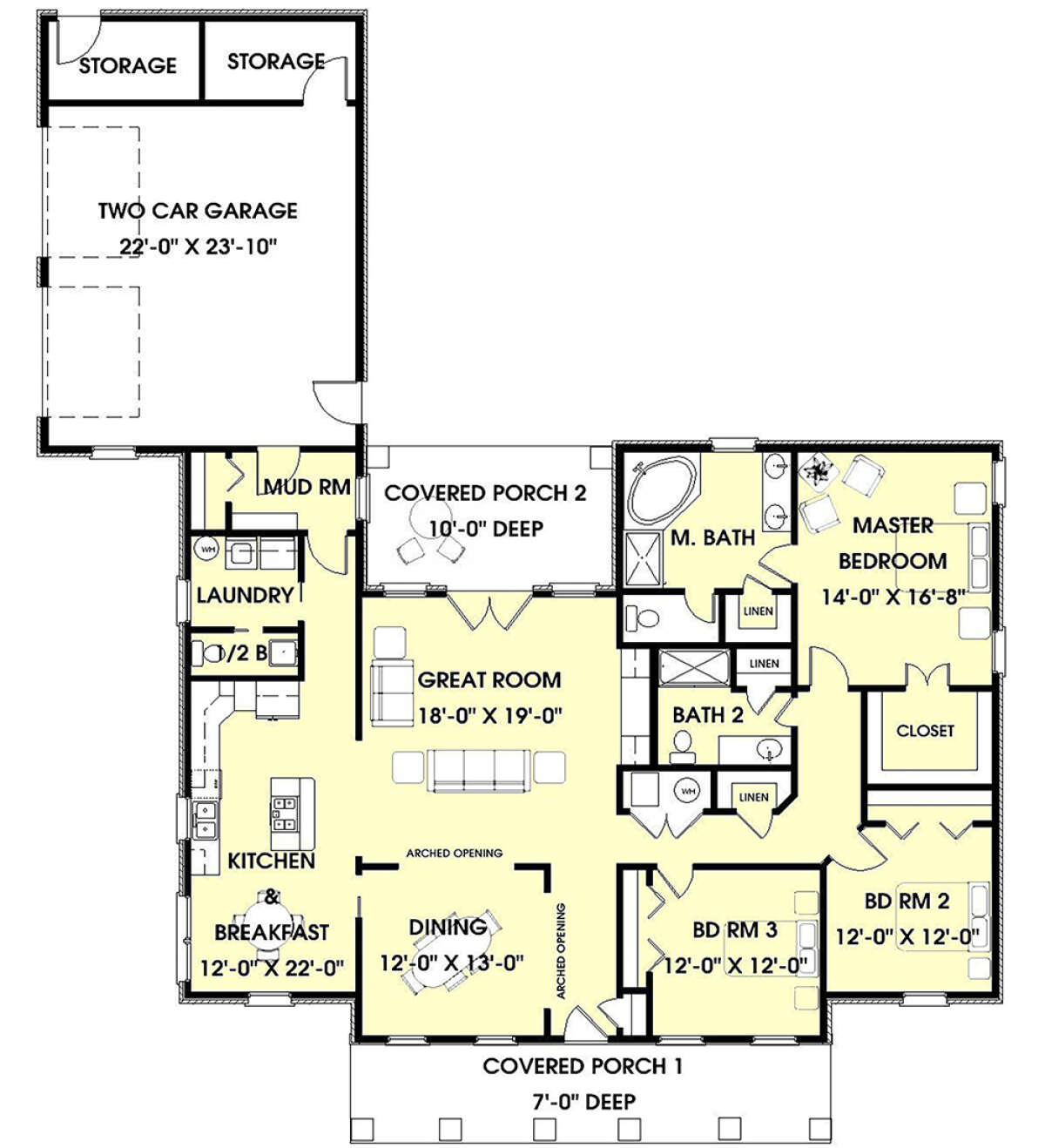 Main Floor  for House Plan #1776-00045