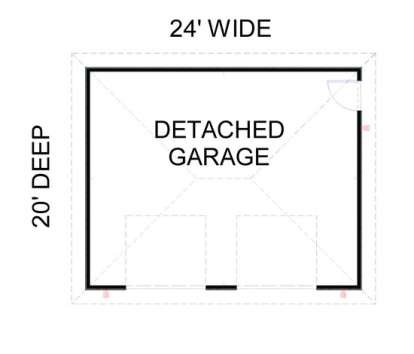 Detached Garage for House Plan #1776-00046