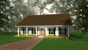 Southern House Plan #1776-00047 Elevation Photo