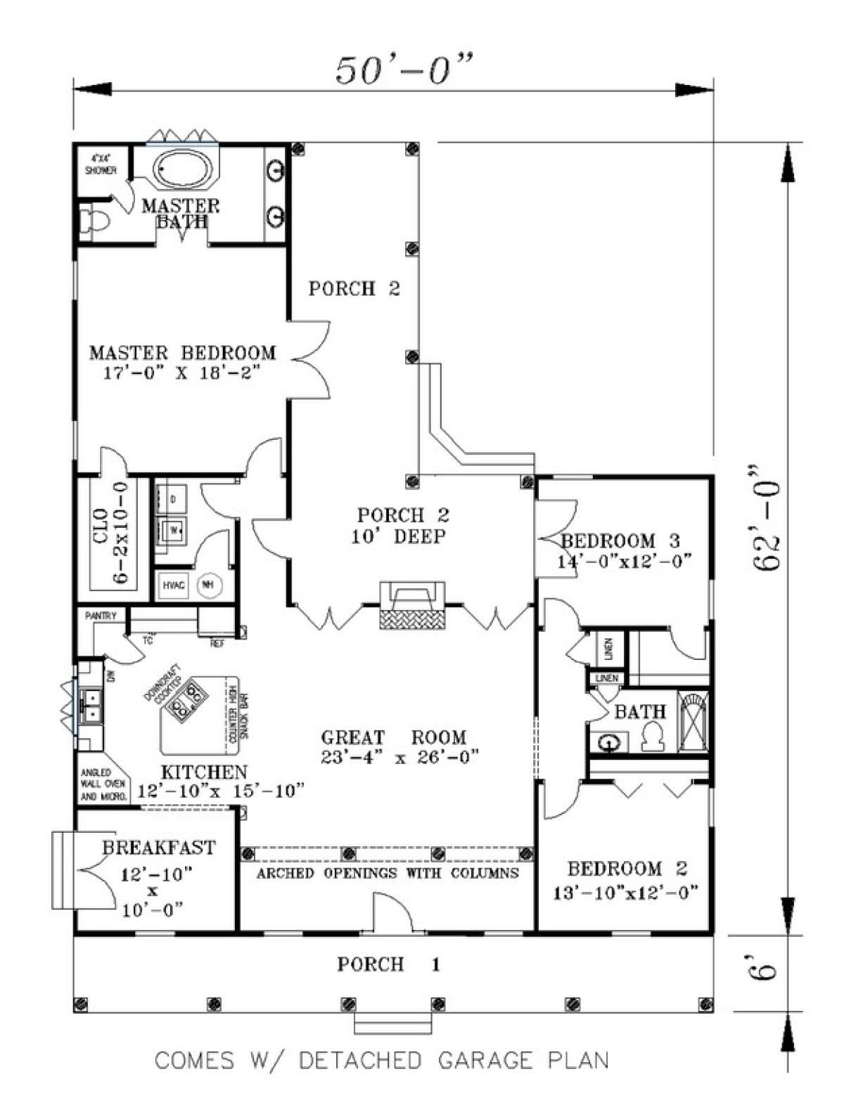 Floorplan 1 for House Plan #1776-00048
