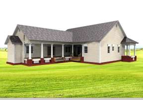 Southern House Plan #1776-00053 Elevation Photo