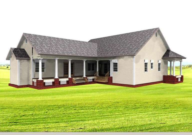 Southern House Plan #1776-00053 Elevation Photo