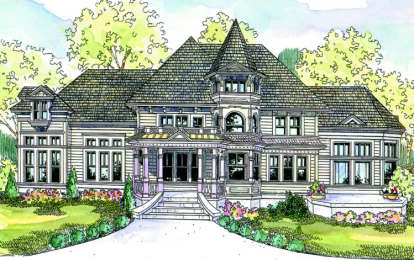 European House Plan #035-00292 Elevation Photo