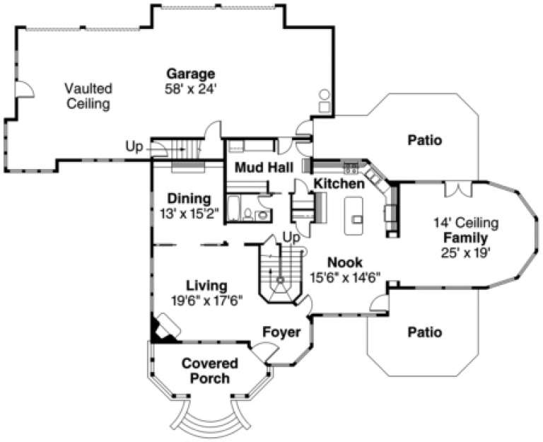 House Plan House Plan #944 Drawing 1