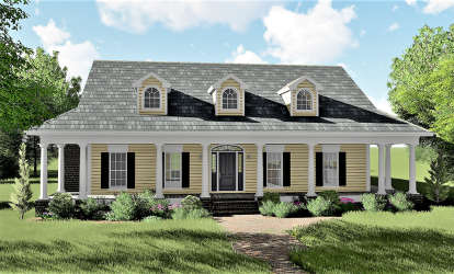 Traditional House Plan #1776-00054 Elevation Photo
