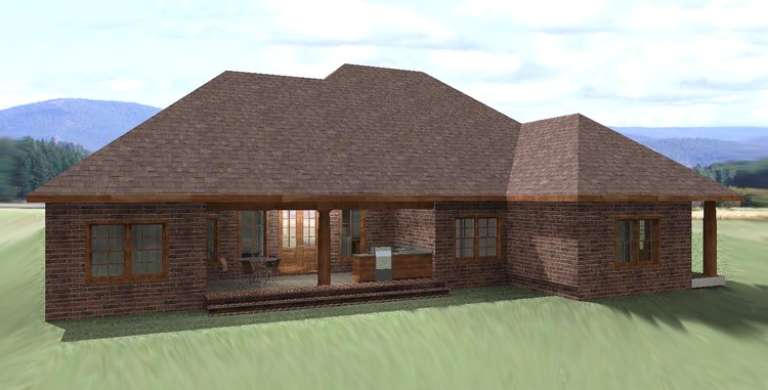 European House Plan #1776-00059 Elevation Photo