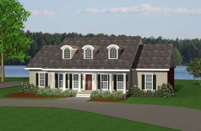 Southern House Plan #1776-00062 Elevation Photo