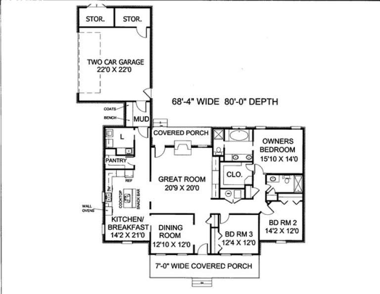 House Plan House Plan #9448 Drawing 1