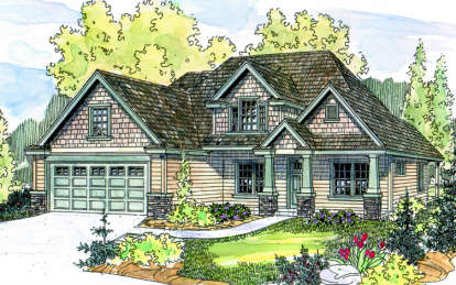 Northwest House Plan #035-00293 Elevation Photo