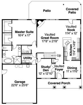 Floorplan 1 for House Plan #035-00293