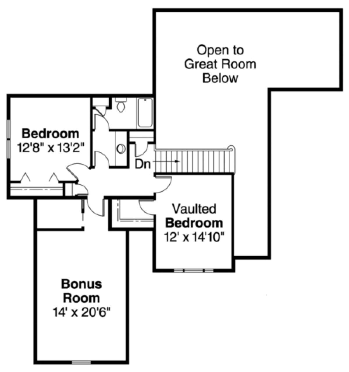 Floorplan 2 for House Plan #035-00293