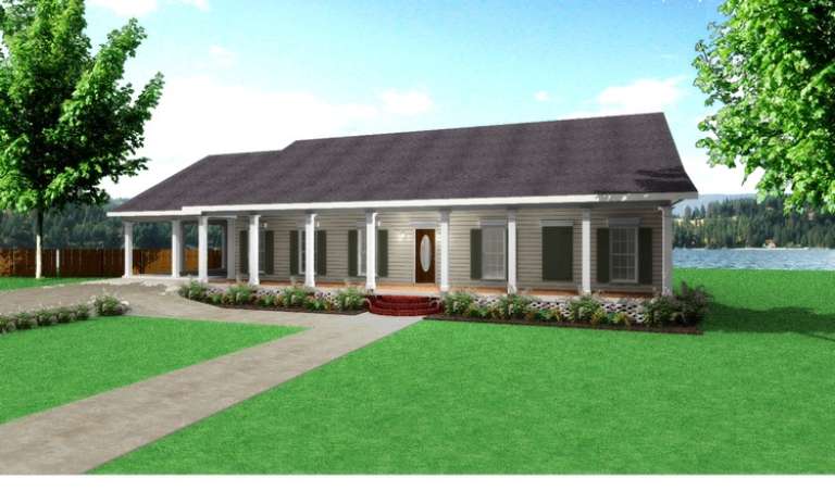 Country House Plan #1776-00069 Elevation Photo