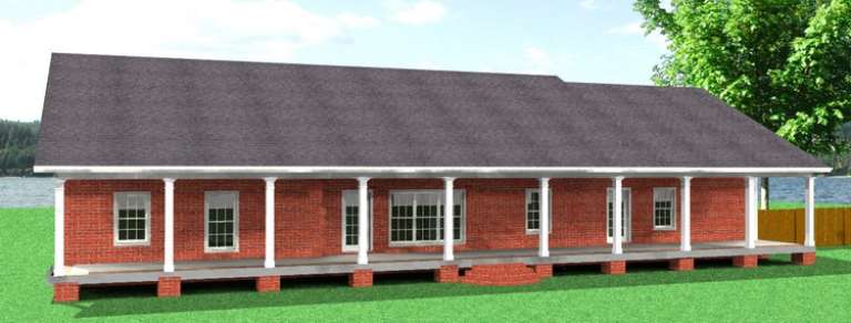Country House Plan #1776-00069 Elevation Photo