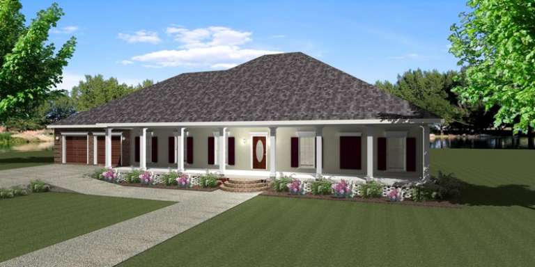 Country House Plan #1776-00070 Elevation Photo