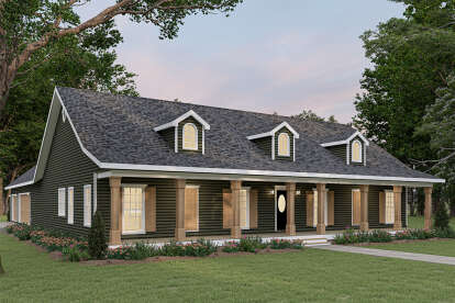 Southern House Plan #1776-00073 Elevation Photo