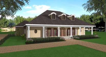 Traditional House Plan #1776-00075 Elevation Photo