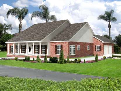 3 Bed, 2 Bath, 2459 Square Foot House Plan - #1776-00077