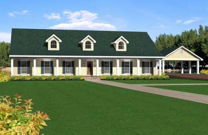 3 Bed, 3 Bath, 2492 Square Foot House Plan - #1776-00078