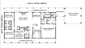 Floorplan 1 for House Plan #1776-00078