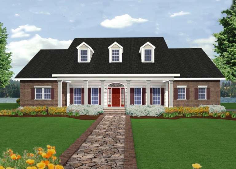 Southern House Plan #1776-00082 Elevation Photo