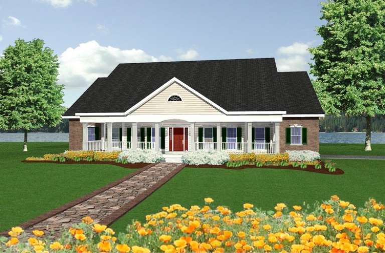 Traditional House Plan #1776-00083 Elevation Photo