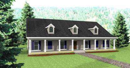 Southern House Plan #1776-00087 Elevation Photo