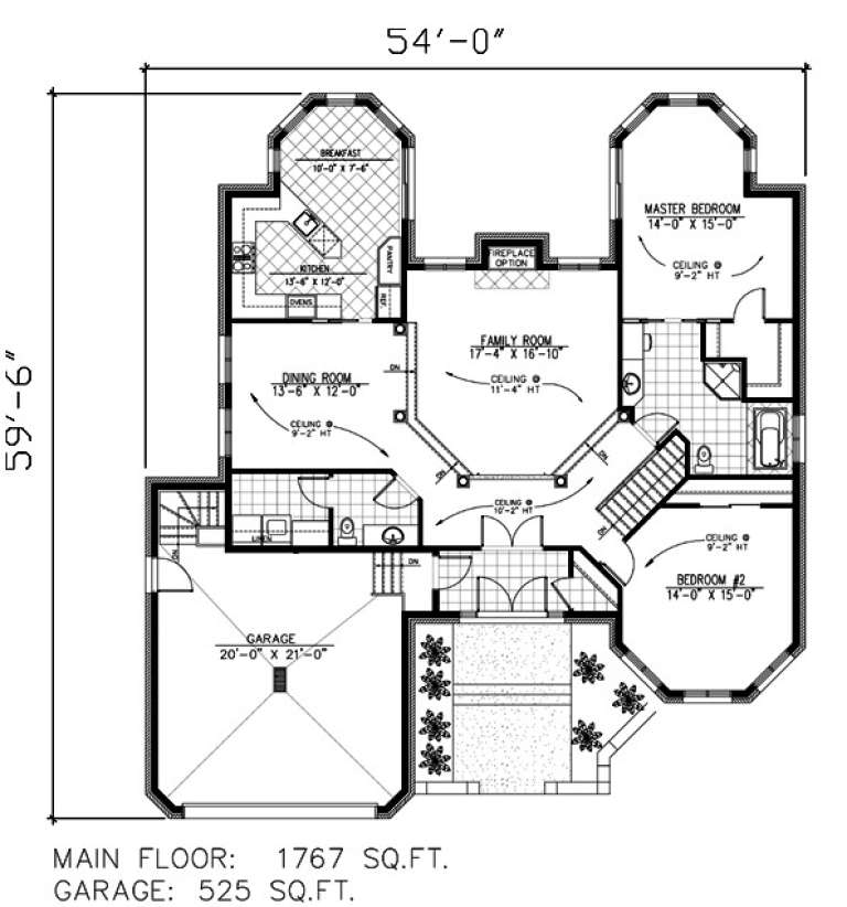 House Plan House Plan #9474 Drawing 1