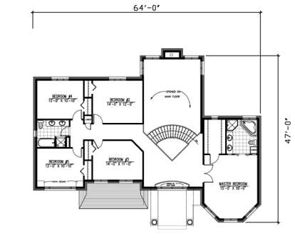 Floorplan 2 for House Plan #1785-00003