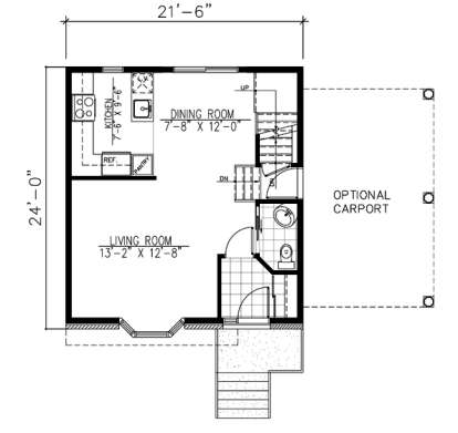 Floorplan 1 for House Plan #1785-00004
