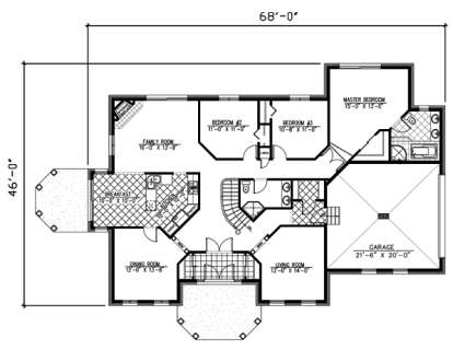 Floorplan1 for House Plan #1785-00005