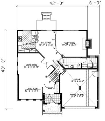 Floorplan 1 for House Plan #1785-00006