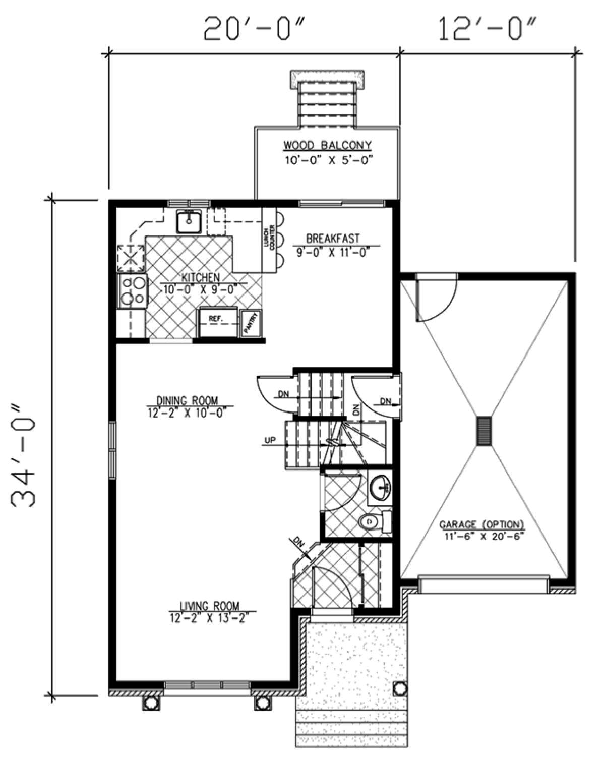 Floorplan 1 for House Plan #1785-00007