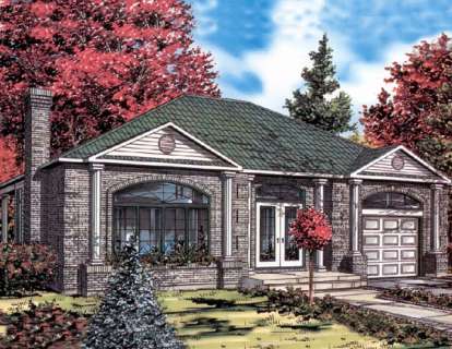 3 Bed, 2 Bath, 1282 Square Foot House Plan - #1785-00008