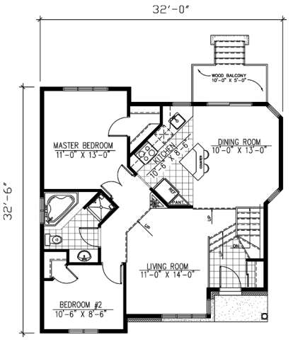 Floorplan 1 for House Plan #1785-00009