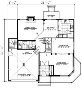 Floorplan 1 for House Plan #1785-00014