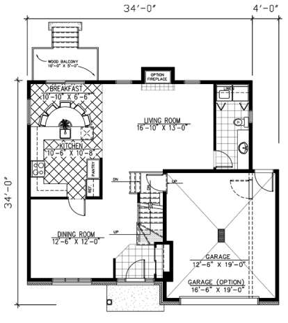 Floorplan 1 for House Plan #1785-00015