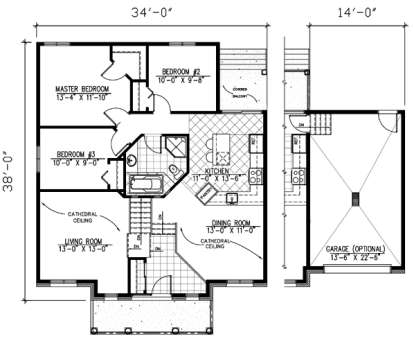 Floorplan1 for House Plan #1785-00016