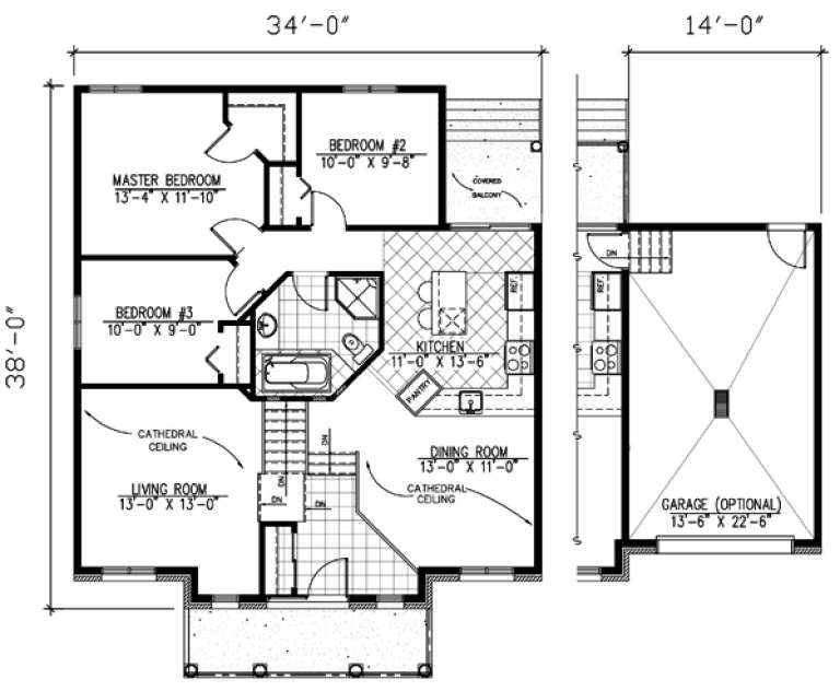House Plan House Plan #9489 Drawing 1