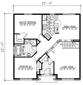 Floorplan 1 for House Plan #1785-00017